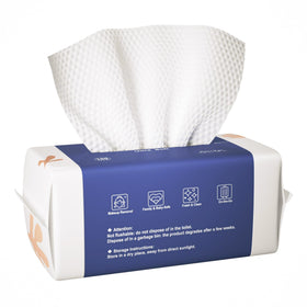 ourmed life front packaging showing 100-count biodegradable towels for convenience