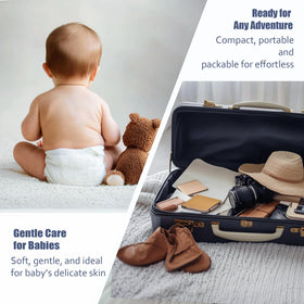 ourmed life pack open with towels emphasizing hygienic disposable use