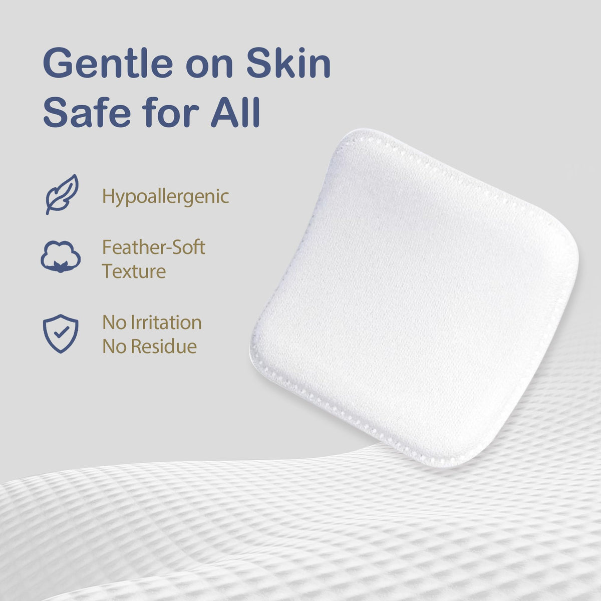 ourmed life pad soaked with toner demonstrating tear-resistant wet strength
