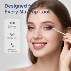 ourmed life rounded tip used to blend makeup with soft, lint-free comfort