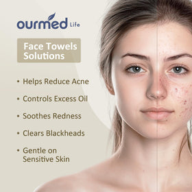 ourmed life close-up of rayon texture, demonstrates extra-soft lint-free surface