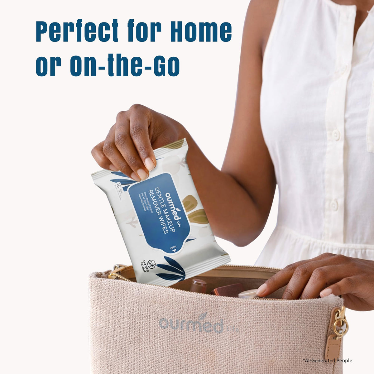 ourmed life travel pouch styling showing portability and on-the-go convenience