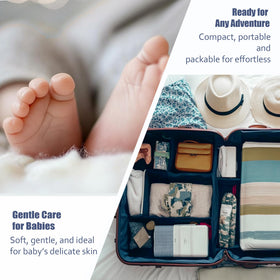 ourmed life travel pouch usage showing portable, on-the-go hygiene convenience