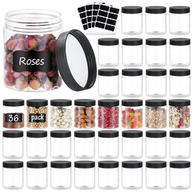 OUSHINAN front pack of 36 clear jars showing value and organization benefits