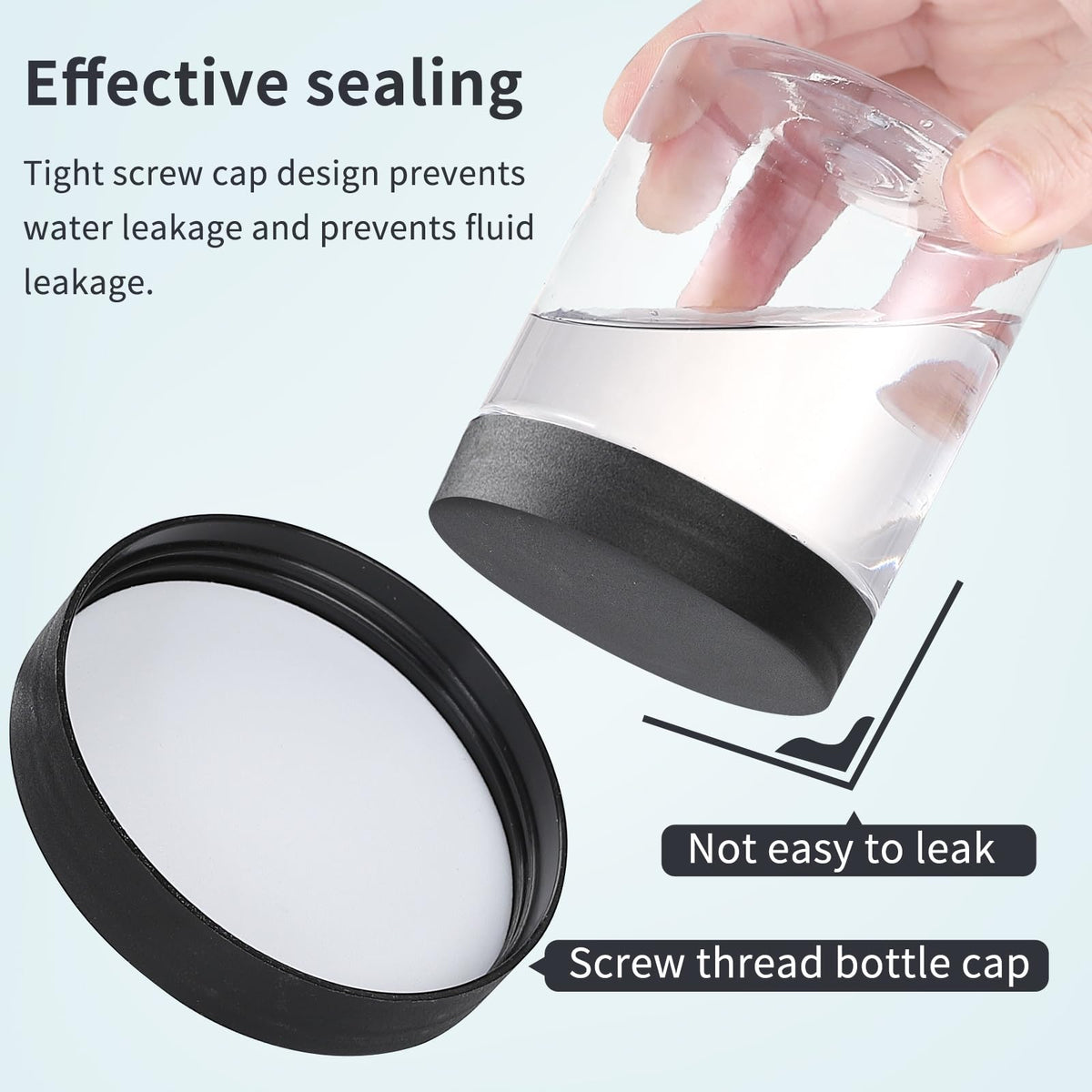 OUSHINAN transparent jar displaying contents clearly for quick identification
