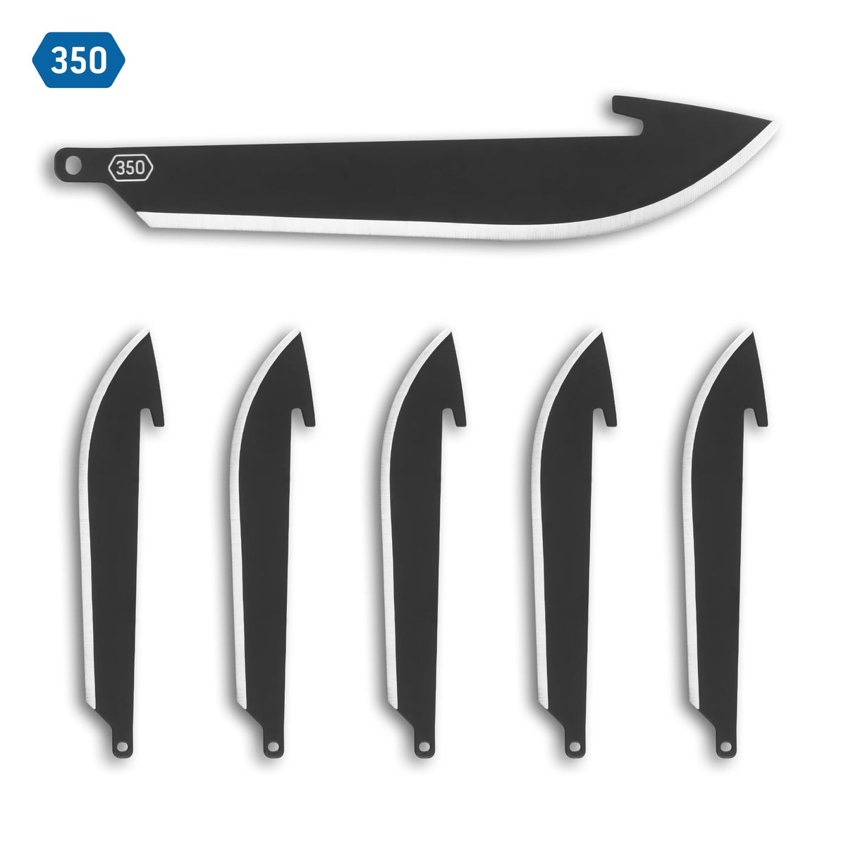 OUTDOOR EDGE individually vacuum-sealed blade pouch with PVC cover for safe transport