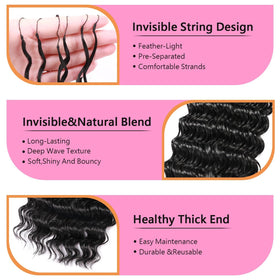 Outernice visible root and pre-loop detail demonstrating easy crochet application and speed