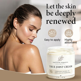 Outfield Organics open jar texture showing cream consistency and easy spread