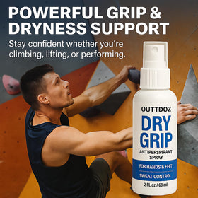 OUTTDOZ used by climber demonstrating better grip during sports activities