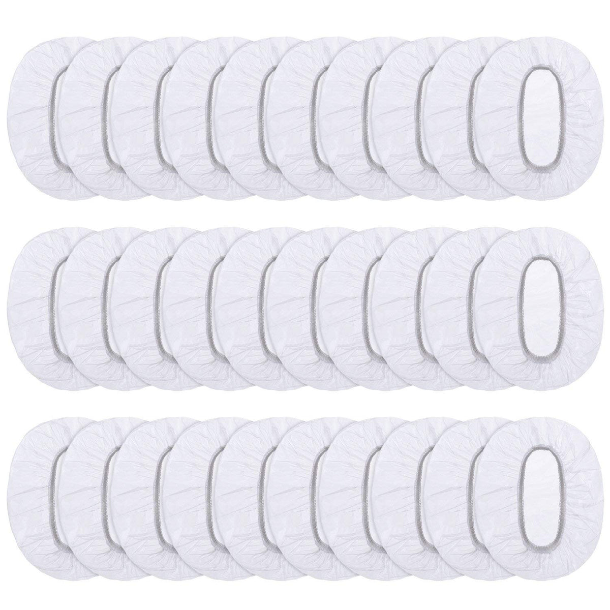 Outus clear ear covers front pack showing quantity and convenience