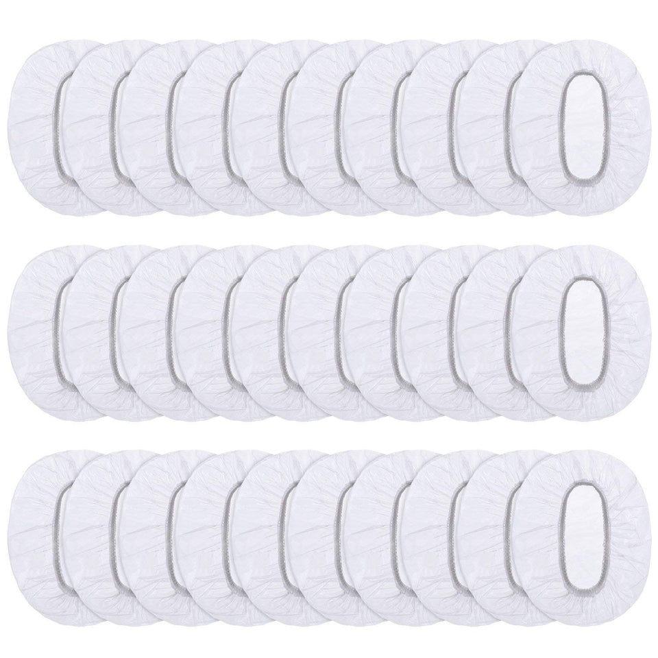 Outus clear ear covers front pack showing quantity and convenience