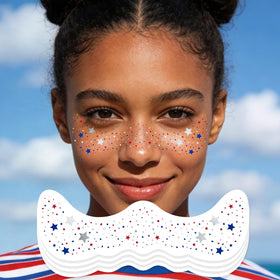Ovasorve front packaging showing red white blue stars and benefit of instant sparkle