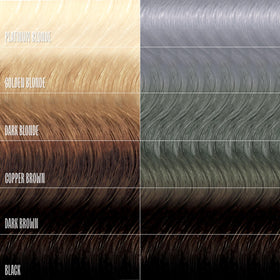 oVertone applying Serene Silver to dry hair for quick tonal results