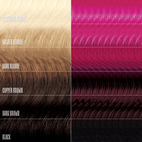 oVertone before and after photo showing brighter magenta tone benefit