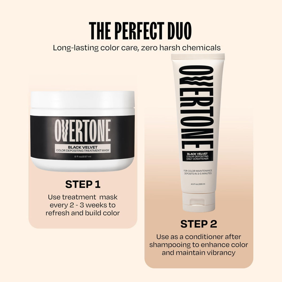 oVertone creamy black mask close-up highlighting rich pigment and hydration