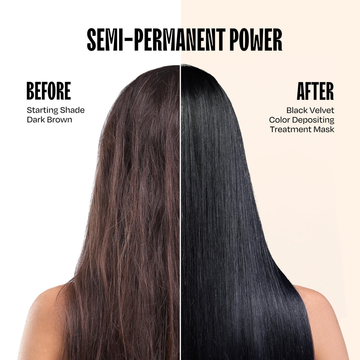 oVertone jar open showing dark conditioner texture for smooth color delivery