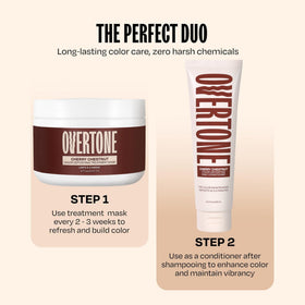 oVertone 8 oz label detail showing product name and clean ingredients for informed buyers
