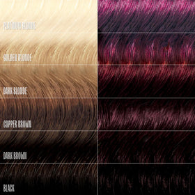 oVertone application of Cherry Chestnut mask on hair demonstrating quick at-home color process