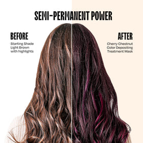 oVertone close-up of creamy Cherry Chestnut texture highlighting smooth application and moisture