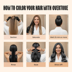 oVertone finished hair with cool toned shine and conditioned look