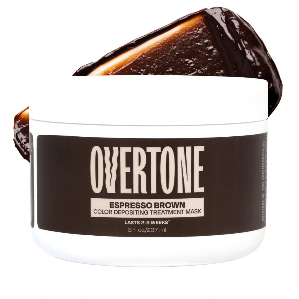oVertone front tube Espresso Brown showing product packaging and instant recognition benefit