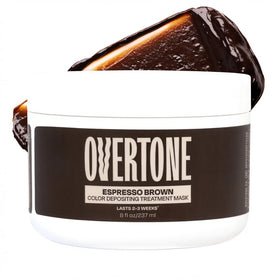 oVertone front tube Espresso Brown showing product packaging and instant recognition benefit
