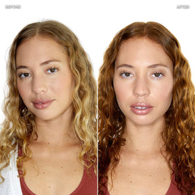 oVertone golden brown being applied in shower for quick color refresh