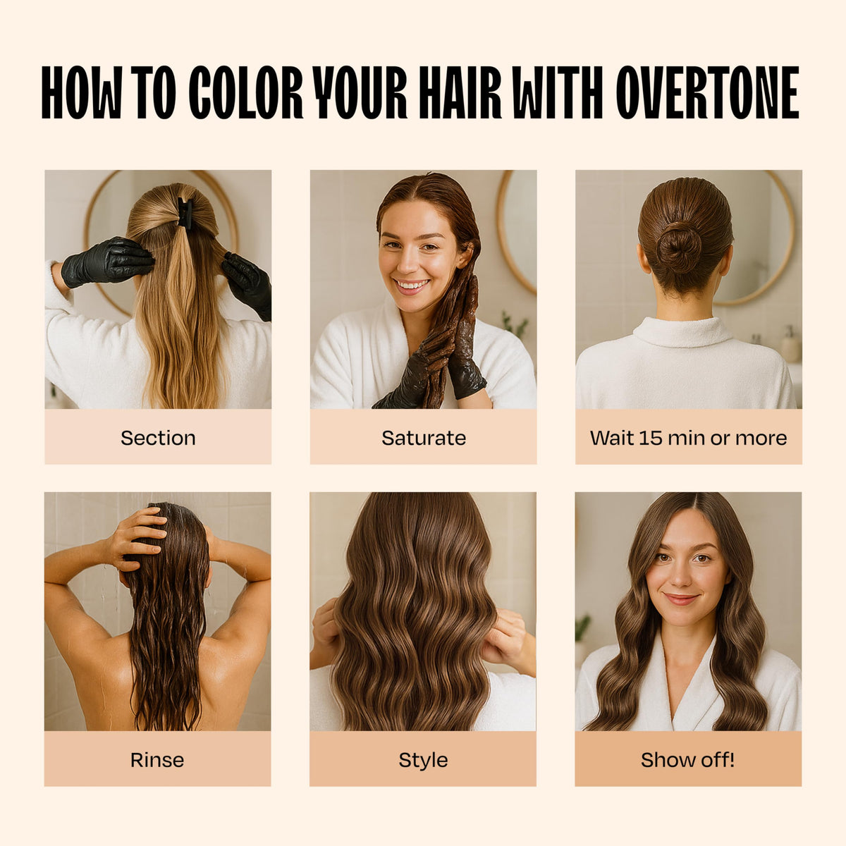 oVertone jar on bathroom counter styled to show daily routine benefit