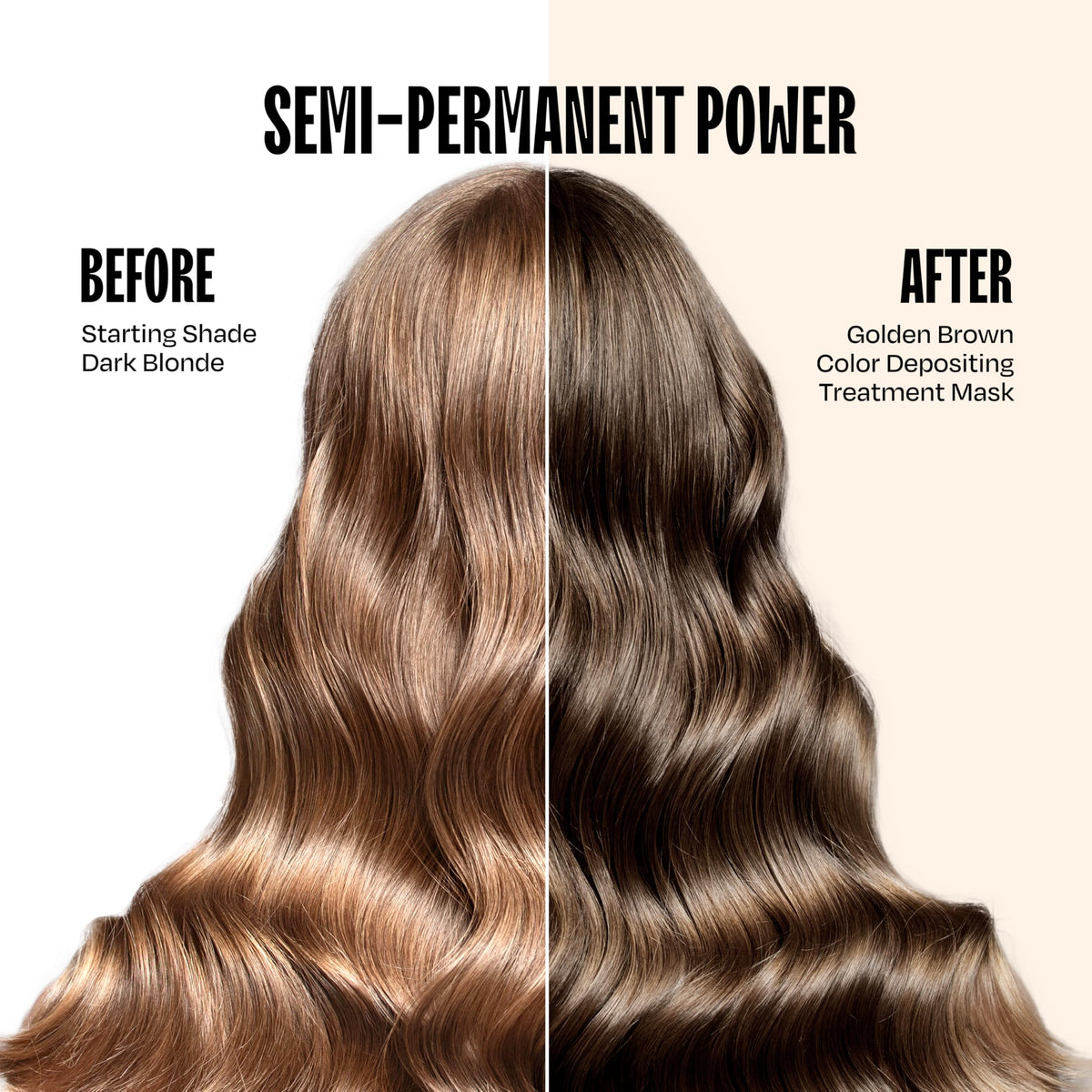 oVertone Golden Brown creamy texture close-up showing rich conditioning