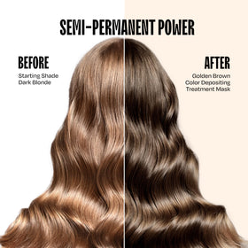 oVertone Golden Brown creamy texture close-up showing rich conditioning