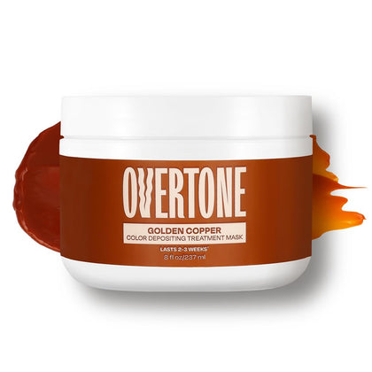 oVertone tub front view showing golden copper color and branding for instant identification