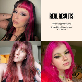 oVertone lifestyle model hair styled to show vibrant salon-like finish