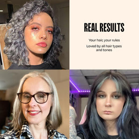 oVertone in bathroom setting emphasizing salon-quality at home