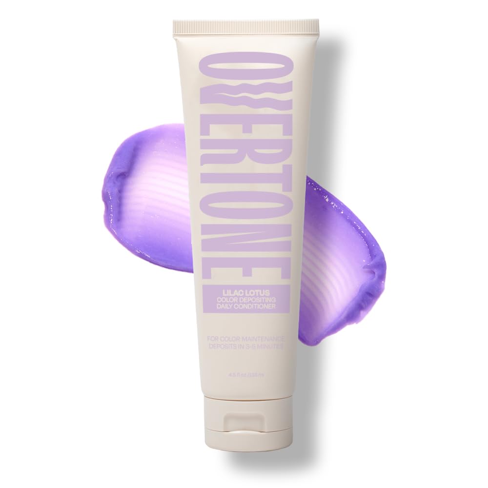 oVertone bottle front view showing lilac label and benefits