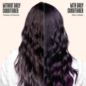 oVertone Royal Plum before and after tone refresh for brighter purple