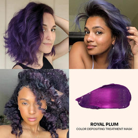 oVertone Royal Plum on a bathroom shelf suggesting daily use convenience