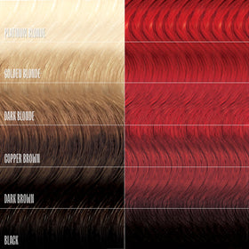 oVertone before and after photo demonstrating vibrant red payoff