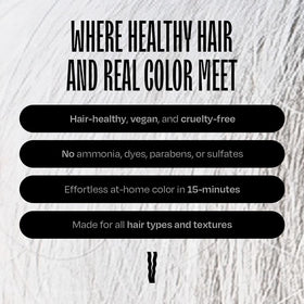 oVertone Stormy Sterling on curly hair in lifestyle shot showing glossy cool tone