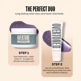 oVertone jar opened revealing creamy Stormy Sterling texture and moisturizing look