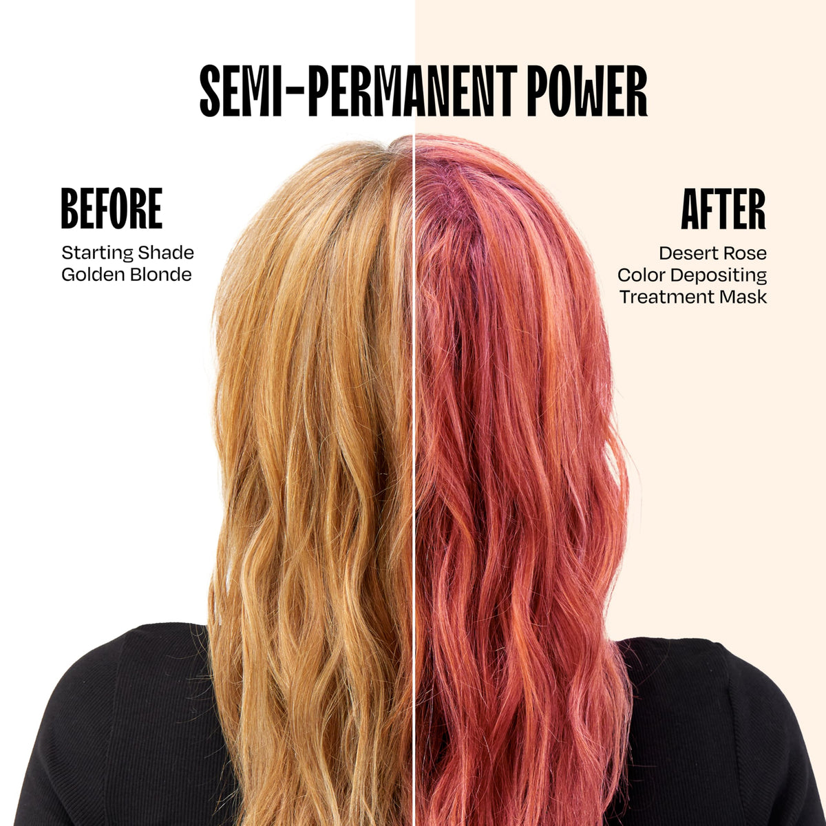 oVertone creamy texture swirled on hand showing Desert Rose moisturizing payoff