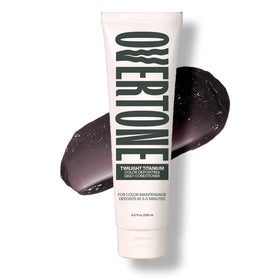 oVertone front packaging showing Twilight Titanium conditioner and product benefit