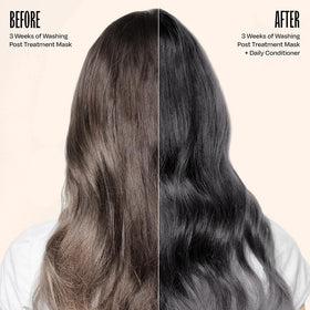 oVertone close-up of conditioner texture demonstrating smooth application and hydration