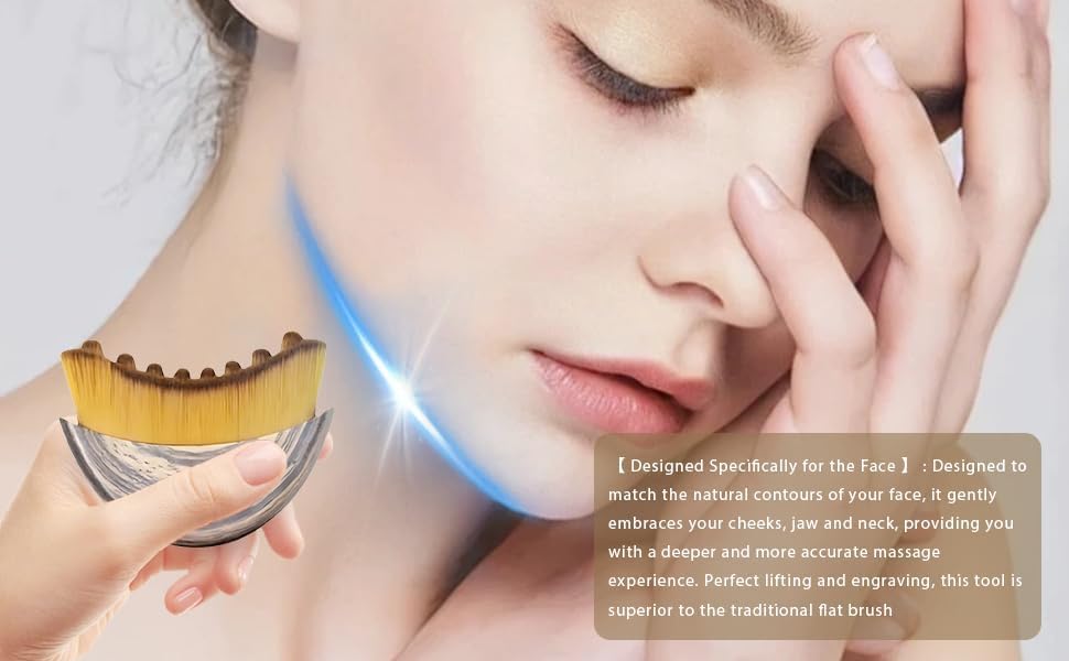 OVQ packaging and dual brushes showing two-piece set for routine versatility
