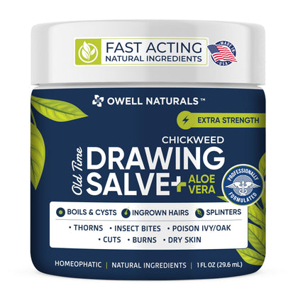 Owell Naturals front jar view showing product label and compact size for easy carrying