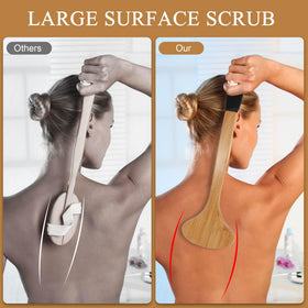 OWIIZI brush in shower with soap lather for deep wet cleansing