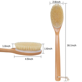 OWIIZI dry brushing lifestyle scene promoting smoother skin finish