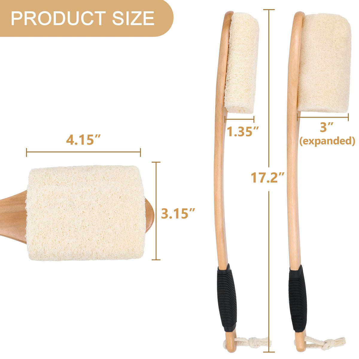 OWIIZI hanging loop storage showing brush drying, prevents mildew