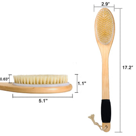 OWIIZI brush in shower reaching mid-back for easier cleansing