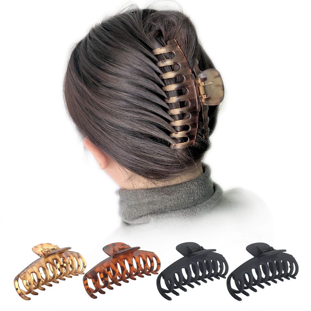 OWIIZI used in high bun demonstrates reliable hold for long hair