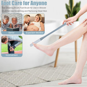 OWIIZI close-up of handle grip texture providing anti-slip shower safety